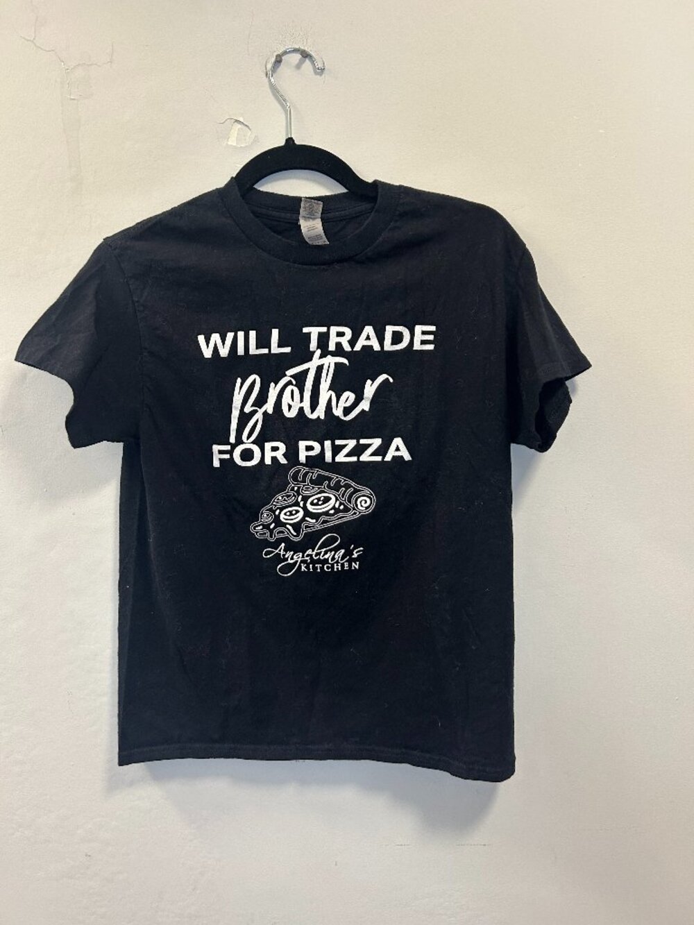 Will Trade Brother For Pizza T Shirt Size S